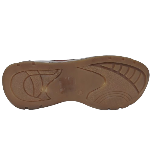 Mocasini dama din piele ecologica, culoare maro-camel - talpa vintage