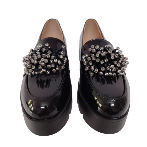 Mocasini dama SA9982 din piele ecologica, culoare negru