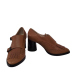 Pantofi dama din piele naturală de vițel, culoare maro