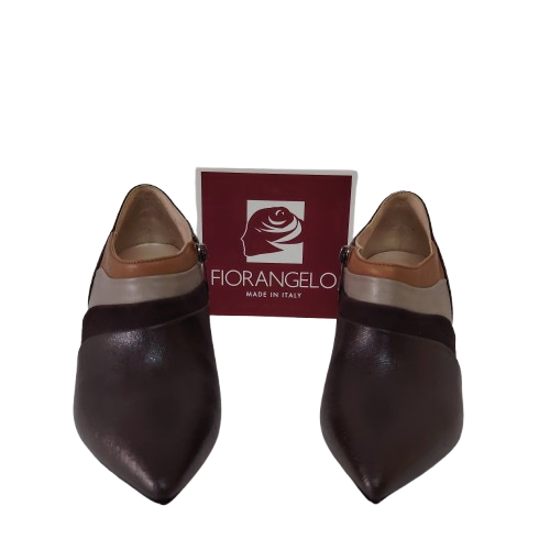 Pantofi dama din piele naturală, culoare maro