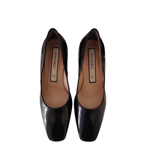 Pantofi dama din piele naturală naplak, culoare negru