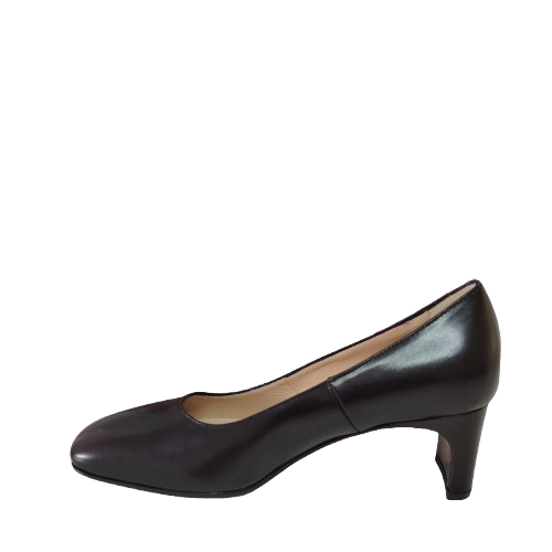 Pantofi dama din piele naturală de vițel, culoare negru