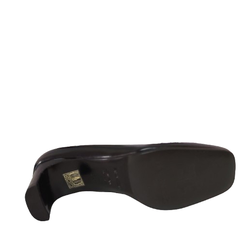Pantofi dama din piele naturală de vițel, culoare negru