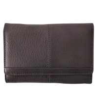 Portofel dama din piele naturala Q1853, culoarea gri