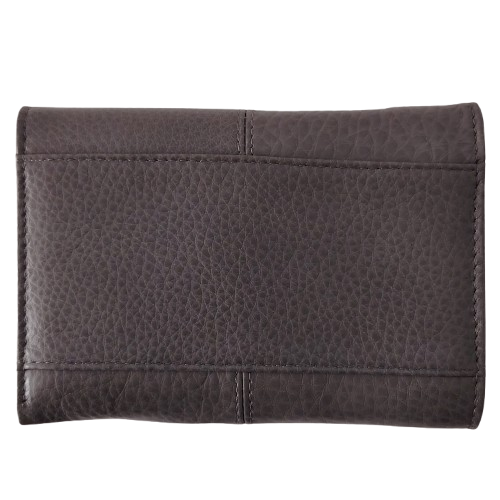 Portofel dama din piele naturala Q1853, culoarea gri