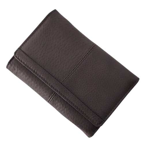 Portofel dama din piele naturala Q1853, culoarea gri