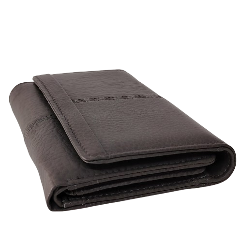 Portofel dama din piele naturala Q1853, culoarea gri