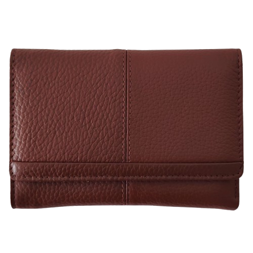 Portofel dama din piele naturala Q1853, culoarea maro