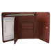 Portofel dama din piele naturala Q1853, culoarea maro