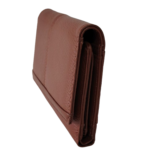 Portofel dama din piele naturala Q1853, culoarea maro