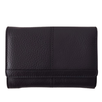 Portofel dama din piele naturala Q1853, culoarea negru