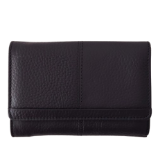 Portofel dama din piele naturala Q1853, culoarea negru