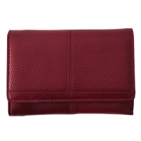 Portofel dama din piele naturala Q1853, culoarea rosu