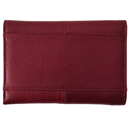 Portofel dama din piele naturala Q1853, culoarea rosu