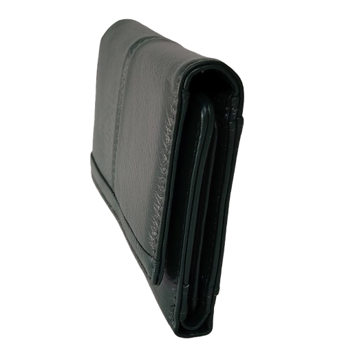 Portofel dama din piele naturala Q1853, culoarea verde