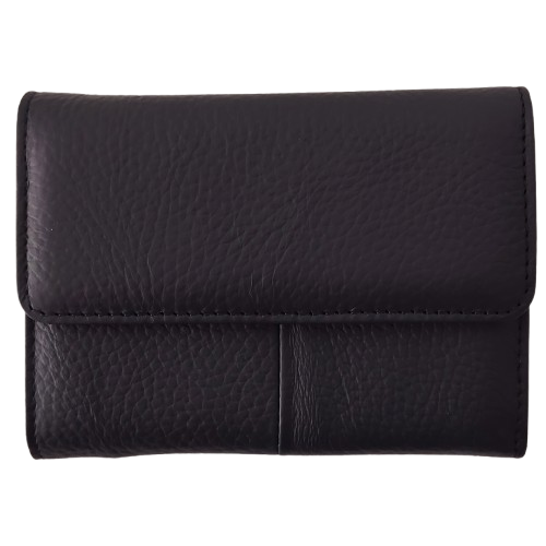 Portofel dama din piele naturala Q1155, culoarea negru