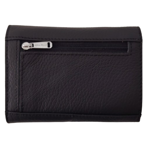 Portofel dama din piele naturala Q1155, culoarea negru