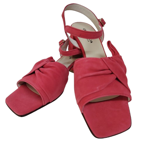 Sandale dama 109T50-CORALLO din piele naturala, culoare corai