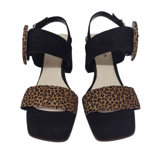 Sandale dama 102T70-NEROCAV din piele naturala, culoare negru