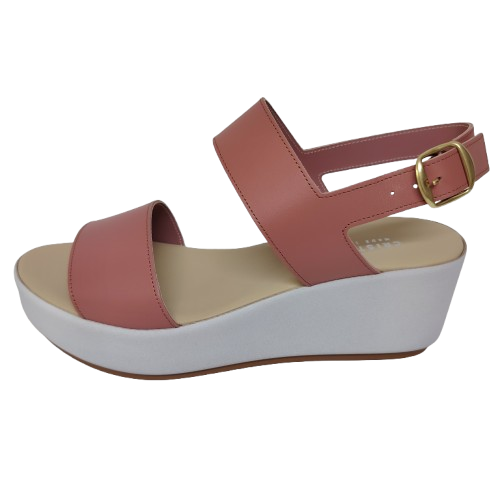 Sandale dama VIOLA043 din piele naturala, culoare rosu-caramiziu