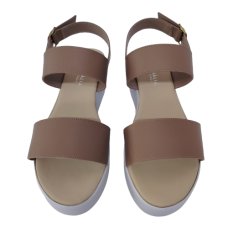 Sandale dama VIOLA043 din piele naturala, culoare maro-taupe