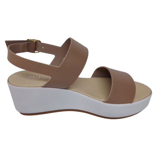Sandale dama VIOLA043 din piele naturala, culoare maro-taupe