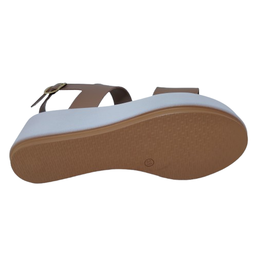 Sandale dama VIOLA043 din piele naturala, culoare maro-taupe