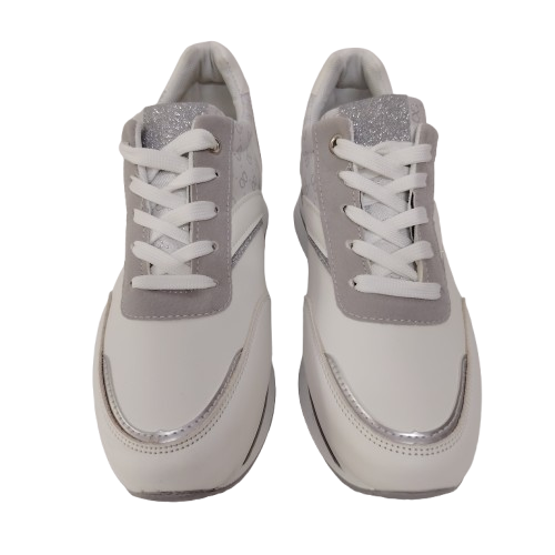 Sneakers dama AD771 din piele ecologica , culoare alb