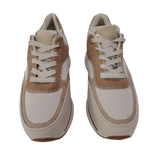 Sneakers dama AD787 din piele ecologica , culoare bej