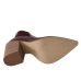 Botine dama FIORANGELO din piele naturala nappa, culoare bordo