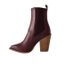 Botine dama FIORANGELO din piele naturala nappa, culoare bordo