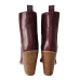 Botine dama FIORANGELO din piele naturala nappa, culoare bordo