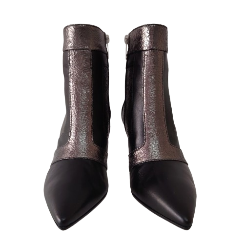 Botine dama FIORANGELO din piele naturala nappa, culoare negru