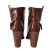 Botine dama FIORANGELO din piele naturala naplak, culoare maro