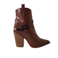 Botine dama FIORANGELO din piele naturala naplak, culoare maro
