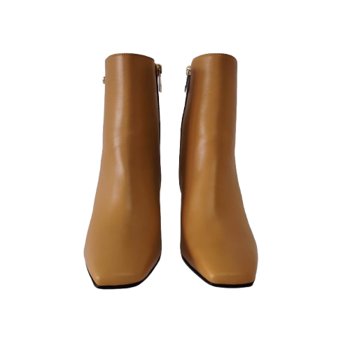 Botine dama FIORANGELO din piele naturala de vițel, culoare muștar