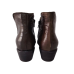 Botine dama din piele naturală de vițel, culoare verde