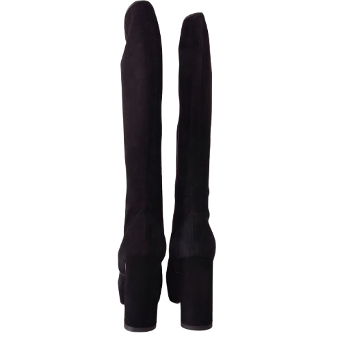 Cizme dama FIORANGELO din piele naturală întoarsă culoare negru