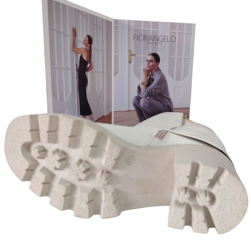 Cizme dama FIORANGELO din piele naturala, culoare alb