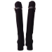 Cizme dama FIORANGELO din piele naturală întoarsă culoare negru