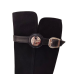 Cizme dama FIORANGELO din piele naturală întoarsă culoare negru