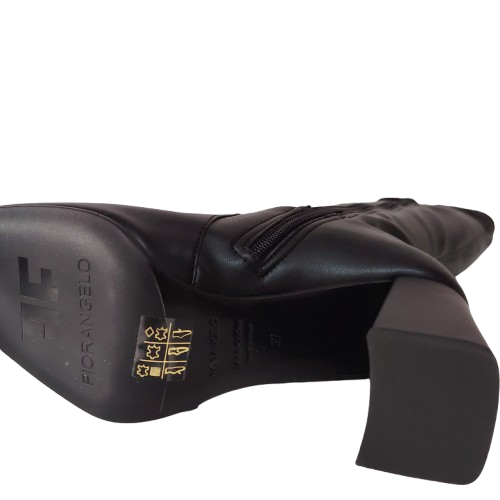 Cizme dama FIORANGELO din piele naturala nappa, culoare negru