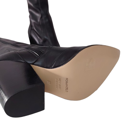 Cizme dama FIORANGELO din piele naturala nappa, culoare negru