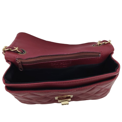 Geantă damă din piele naturală 5066, culoare bordo