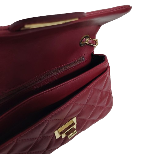 Geantă damă din piele naturală 5066, culoare bordo