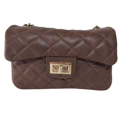 Geantă damă din piele naturală 5066, culoare maro 