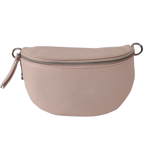 Geantă damă din piele naturală 7001, culoare roz deschis
