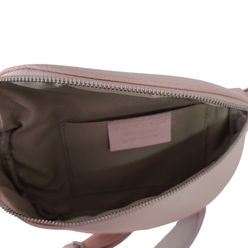 Geantă damă din piele naturală 7001, culoare roz deschis