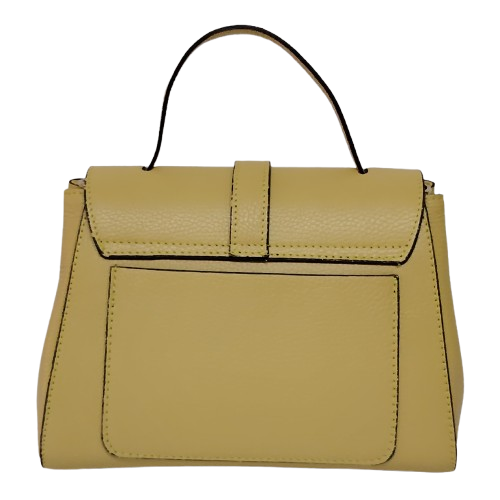 Geantă damă din piele naturală 5606, culoare galben