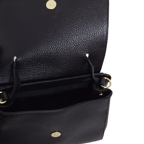 Geantă damă din piele naturală 5606, culoare negru